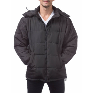 Ben Davis Down Hooded Jacket with Front Snap